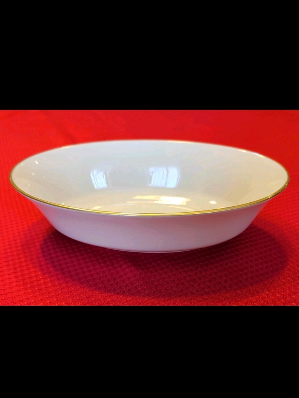 Lenox Hayworth Vegetable Serving Bowl, Cream And Gold, Vintage
